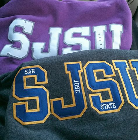 SJSU sweaters- have you gotten yours yet? #SpartanPride San Jose State University Aesthetic, Angelina Jolie Lips, Chemistry Degree, Face Plastic Surgery, San Jose State University, University Outfit, Mandy Moore, Dream College, Jessica Biel