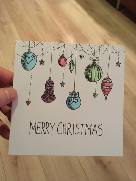 MERRY CHRISTMAS CARDS IDEAS 🎅🎄 Christmas Giftcards Diy, Christmas Giftcards Idea, Christmas Cards Drawing Simple, Easy Christmas Cards For Kids, Cards For Kids To Make, Christmas Cards For Kids, Easy Christmas Cards, Hand Drawn Christmas Cards, Christmas Cards Drawing