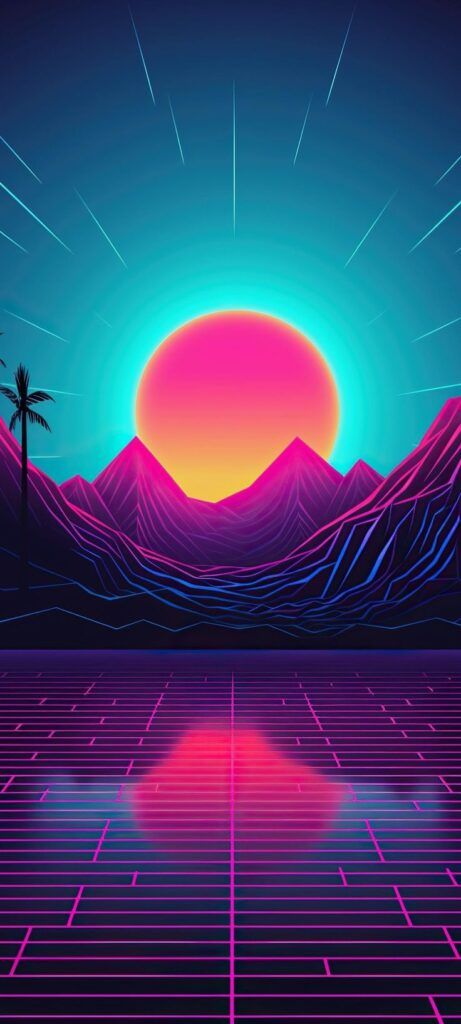 Synth Wave Wallpaper, Retrowave Wallpaper Iphone, Synthwave Wallpaper, Wave Aesthetic, Starry Night Wallpaper, Synthwave Art, Unique Iphone Wallpaper, Best Wallpaper Hd, Vaporwave Wallpaper