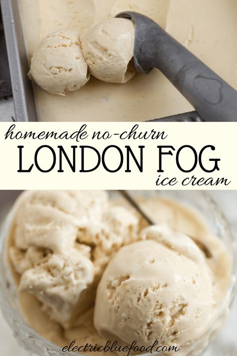 London fog ice cream (no churn) • Electric Blue Food - Kitchen stories from abroad London Fog Ice Cream, Ice Cream No Churn, Cookies Homemade, Homemade Sandwich, Ice Cream Maker Recipes, Homemade Ice Cream Recipes, No Churn Ice Cream, Cream Sandwich, Blue Food