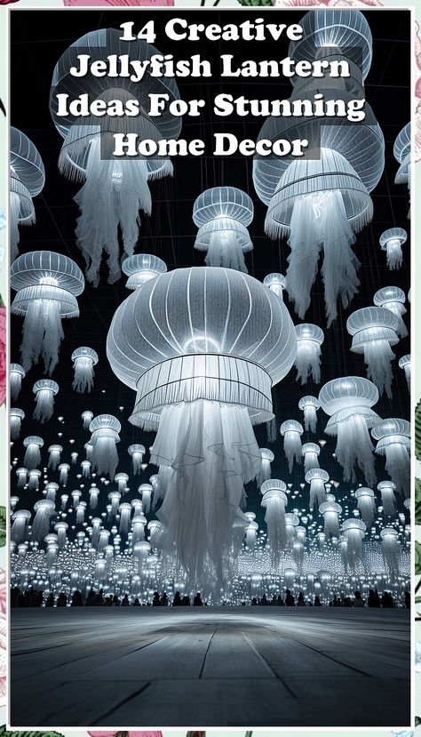 Looking to add a whimsical touch to your home decor? Check out these 14 creative jellyfish lantern ideas that will illuminate your space with a unique and stunning glow. From DIY projects to store-bought options, these jellyfish lanterns are sure to make a splash in any room. Perfect for adding a touch of ocean-inspired charm to your living space, these ideas are a must-try for anyone looking to elevate their home decor game. Diy Jellyfish Lantern, Diy Jellyfish Decoration, Jellyfish Decoration, Jellyfish Lantern, Diy Jellyfish, Fish Lanterns, Jellyfish Decorations, Umbrella Decorations, Lantern Ideas