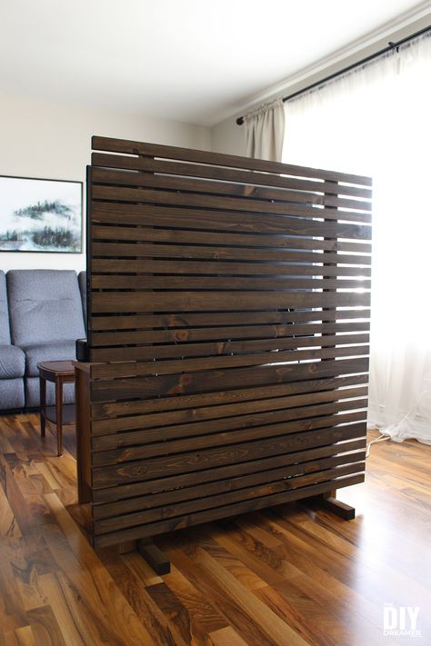 Hide Back Of Tv, Room Divider Furniture, How To Build A Room Divider, Basement Room Divider Ideas, Tv Room Divider, Wooden Divider, Church Sanctuary, England House, Play Cafe