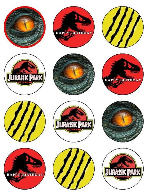 Imprimibles Jurassic Park, Jurassic World Cake, Blueberry Pies, Jurassic Park Birthday Party, Jurassic Park Party, Jurassic Park Birthday, Jurassic Park Movie, Dinosaur Birthday Cakes, Dinosaur Printables