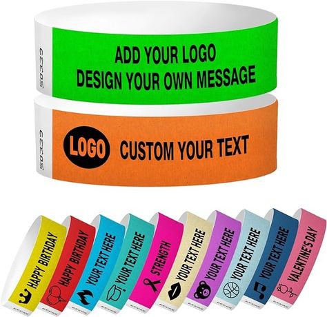 Amazon.com: Wrist Bands for Events Custom Wristbands for Events Personalized Wristbands Tyvek Custom Wristband Customized Wristbands Arm Bands for Business Logo Party Custom Wrist Band Customizable Wristbands : Office Products Wrist Bands For Events, For Business Logo, Custom Wristbands, Message Logo, School Supply Labels, School Event, Vendor Events, Event Supplies, Wrist Band