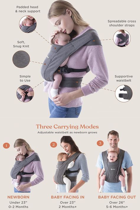 One of the most popular baby carrier on the market at a fraction of the cost! Quality carrier that is comfortable for you and baby. Click for link 5 Month Baby, Baby Carrier Newborn, Baby Carrying, Sling Carrier, High Chairs, Nursery Inspo, Neck Support, Catalog Design, Packaging Ideas