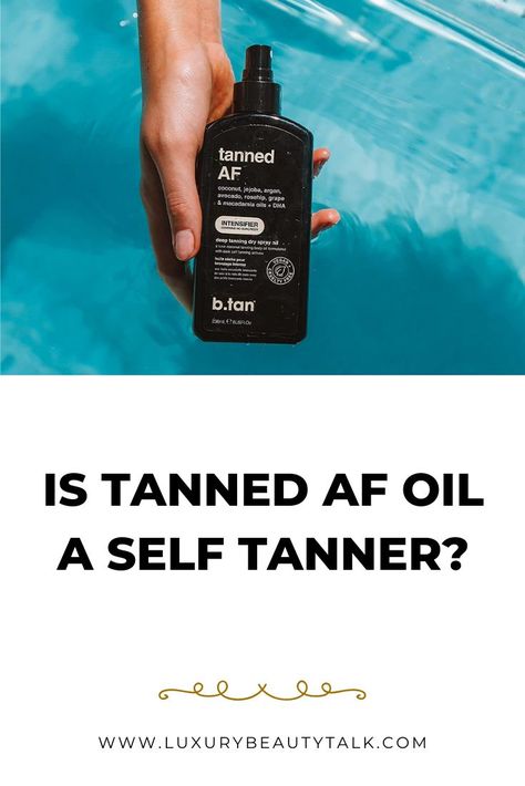 If you’ve always wanted to know whether Tanned AF Oil is a self tanner or not, this article will answer the question. In addition, it also explains all you should know about that particular brand of oil. Tan Af Self Tanner, Tanned Af Before And After, Tanned Af, Self Tanners, Answer The Question, Macadamia Oil, Women's Beauty, Tanning Oil, Self Tanner