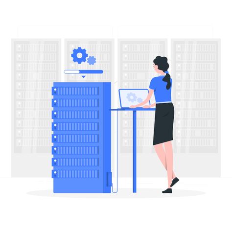 Relational Database, Virtual Private Server, Tracking App, Data Services, Sql Server, Flat Illustration, Cloud Storage, Cool Suits, Software Development