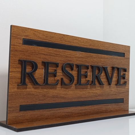 Cafe and restaurant table reserved sign Reserved Table Sign, Reserved Table Signs, Bursa Turkey, Reserved Signs, Table Sign, Reception Desk, Table Signs, Restaurant Design, Remote Work