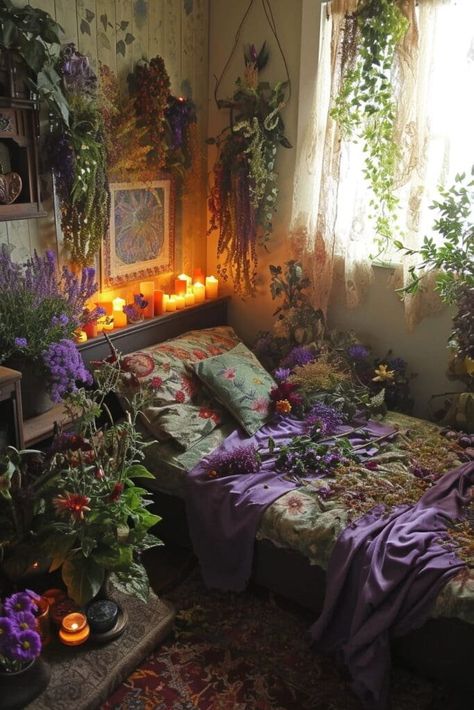 Witch Bedroom Ideas, Red Aesthetic Moodboard, Witch Aesthetic Bedroom, Witchy Room Aesthetic, Witches Decor, Witch Bedroom, Witch Bedroom Decor, Witch Bedrooms, Faerie Core