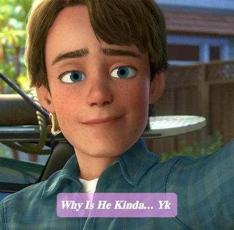 #toystory#andy#andytoystory Toy Story Andy, Male Cartoon Characters, Toy Story Characters, Pixar Characters, Toy Story 3, Disney Images, Disney Boys, Woody Toy Story, Love My Man