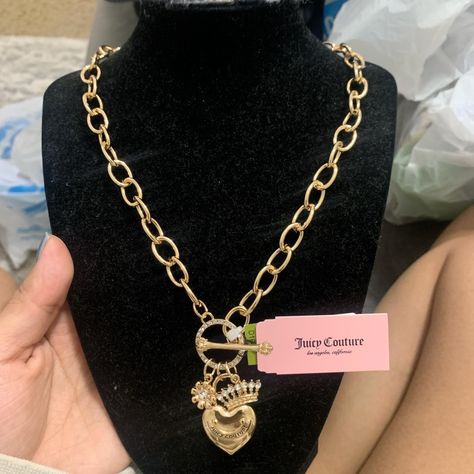 Brand new juicy couture necklace ✨✨ Super cute 🥰... - Depop Juicy Culture, Juicy Couture Necklace, Couture Necklace, Y2k Necklace, Juicy Couture, Super Cute, Couture, Brand New