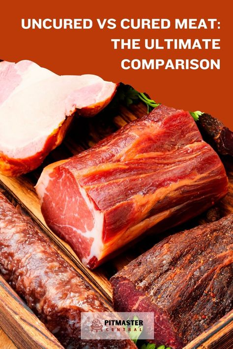 Explore the differences between uncured and cured meat in this informative post. Dive into the world of food preservation and learn about the various methods used to ensure your meat is safe to eat. Discover the benefits and potential drawbacks of each process, and make an informed decision next time you're at the grocery store. Understanding the differences between uncured and cured meat can help you make healthier choices for you and your family. Curing Meats At Home, How Much Meat Per Person, Pig Cuts Of Meat, Meat Cooking Temperatures, Bacon On The Grill, Smoked Ribs, Processed Meat, Natural Preservatives, Fresh Fish