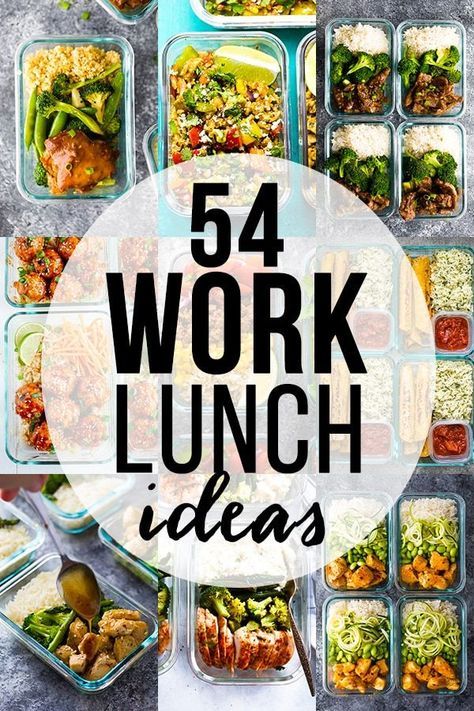 54 healthy lunch ideas for work- save yourself money and eat healthier by making your own lunch. Get a ton of lunch ideas including cold salads, hot lunches, granola bars, snacks and soups! Simple, delicious and healthy lunch recipes. Work Lunch Ideas, Hot Lunches, Lunch Ideas For Work, Cold Salads, Healthy Lunches For Work, Healthy Lunch Ideas, Resep Diet, Easy Healthy Lunches, Eat Healthier