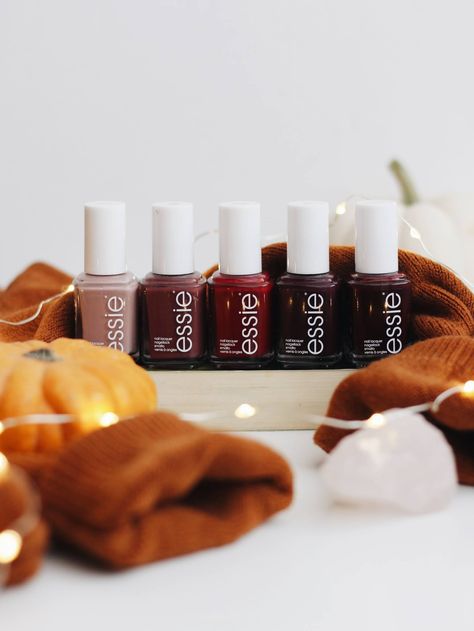 Essie Autumn Nail Favourites Essie Fall Nail Colors, Essie Fall 2024, Essie Fall 2023, Essie Fall Colors, Essie Nail Polish Fall, Essie Nail Polish Colors, Essie Colors, Bridesmaids Nails, Essie Nail Colors