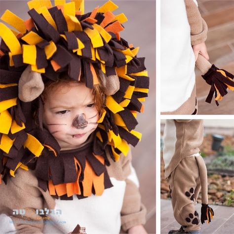 Lion Costume Diy, Baby Lion Costume, Disfraz Toy Story, Diy Fantasia, Lion Halloween Costume, Lion Halloween, Lion King Costume, Baby Kostüm, Lion Costume