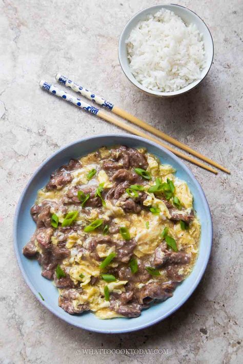 Beef And Egg Recipes, Beef Over Rice, Beef And Eggs, Ketovore Recipes, Egg Gravy, Instant Pot Asian, Beef Flank, Ground Beef Rice, Chinese Egg