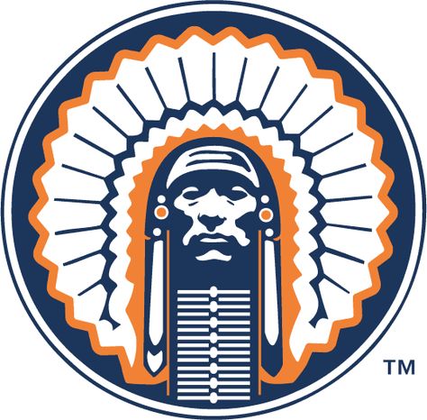 The chief is no more, but still lives on in the hearts of Illini fans. Politically correct or not, the chief logo was one damn fine example of design. Native American Chief, Porch Welcome Sign, Sports Team Logos, Virtual Museum, Sports Logos, Custom Icons, Porch Signs, Cultura Pop, Car Bumper