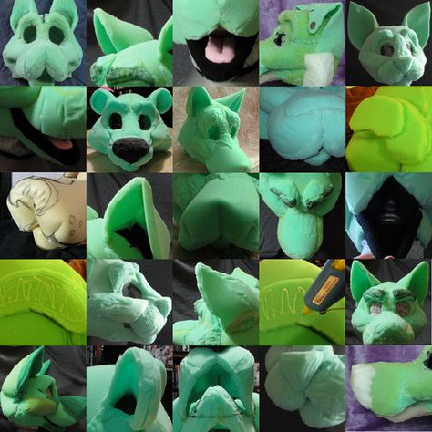 Female Fursuit, Foam Mask, Fursuit Making, Fursuit Tutorial, Foam Armor, Fursuit Ideas, Fur Suits, Fursuit Head, Fur Animal