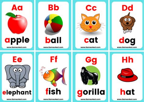 A set of free phonics flashcards for phonics sounds A to Z. Letter Flashcards Printable Free, Abc Flashcards Printable Free, Phonics Flashcards Free Printable, A To Z Flashcards, Alphabet Word Wall Cards, Abc Flashcards Printable, Esl Flashcards, Phonics Cvc Words, Alphabet Flash Cards Printable