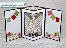 Splotch Design - Independent Stampin' Up! Demonstrator: Spinner Shaker Card Tutorial Shaker Cards Tutorial, Spinner Card, Digital Tutorial, Fancy Fold Card Tutorials, Pola Sulam, Shaped Cards, Diy Christmas Cards, Fancy Fold Cards, Card Tutorial