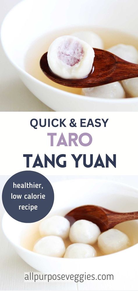 Taro Recipes Healthy, Taro Recipes Desserts, Tangyuan Recipe, Taro Desserts, Taro Paste Recipe, Vegan Mooncake Recipe, Glutinous Rice Balls Recipe, Tang Yuan Recipe, Taro Paste