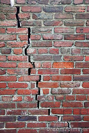 how the mortar cracks between the bricks Cracked Brick Wall, Civil Engineering Works, Architecture Industrial, Brick Wall Texture, Brick Works, Brick Laying, Cracked Wall, Lord Of The Flies, Wall Canvas Painting