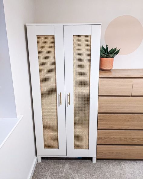 IKEA Brimnes Wardrobe Upcycle Brimnes Cabinet Hack, Ikea Wardrobe Closet, Wardrobe Upcycle, Brimnes Ikea, Ikea Brimnes Wardrobe, Ikea Wardrobes, Brimnes Wardrobe, Ikea Brimnes, Staircase Decor Ideas