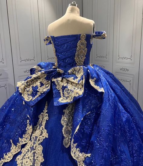 Royal Blue Quinceanera Dress Off Shoulder Lace Appliques Birthday Party Gowns Crystal Sweetheart Neck Sequin Girls Ball Gown Sweet 16 Dresses #bluedress #15años #girl #quincedress Sweet 16 Blue Dresses, Royal Blue Quince Dresses With Gold, Quinceanera Dresses Royal Blue, Royal Blue Quince Dress, Royal Blue And Gold Quinceanera, Blue Quince Dress, Blue Sweet Sixteen, Blue Quinceanera Theme, Quinceanera Blue