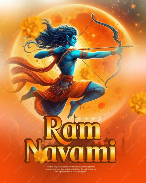 Premium PSD | Shri ram navami happy ram navami social media post template banner Ram Navmi, Happy Ram Navami, Durga Images, Media Post, Post Templates, Social Media Post, Ram, Media, Social Media