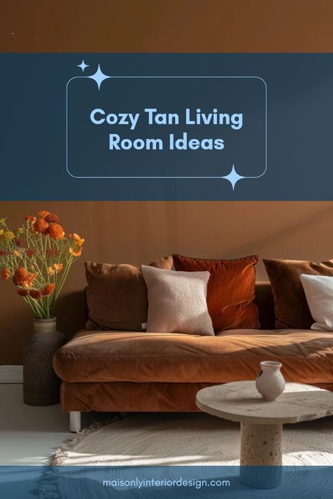 Explore cozy tan living room inspirations featuring warm walls and elegant decor to create an inviting atmosphere. Tan Wall Living Room, Tan Living Room Ideas, Tan Walls Living Room, Wall Living Room Ideas, Tan Living Room, Tan Walls, Wall Living Room, Elegant Living Room Design, Living Room Color Schemes