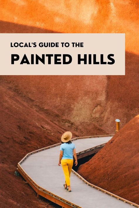 Click here to see stunning photos and learn everything you need to know for your visit to Oregon's Painted Hills! #paintedhills #artistspalette #oregon #sevenwonders #johnday #nationalpark Leslie Gulch Oregon, Must See Oregon, Best Hikes In Oregon, Hwy 101 Road Trip Oregon, Painted Hills Oregon, Oregon Sights, Mcminnville Oregon, Oregon Coast Vacation, Oregon Trip