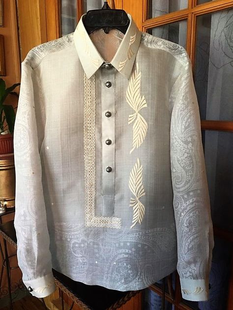 Bride & Groom House of Wedding Gown & Tailoring Filipino Wedding, Barong Tagalog, Filipiniana Dress, Organza Top, Chinese Collar, First Communion Dresses, Line Shopping, Different Fabrics, Dresses For Women