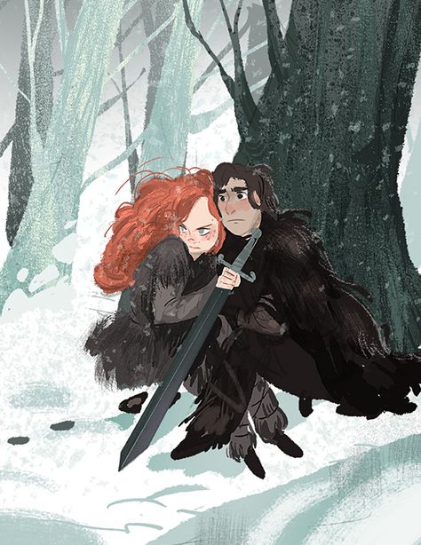 Ygritte And Jon Snow, Victoria Ying, Dessin Game Of Thrones, Artist Reference, Chris Riddell, Concept Art World, Gra O Tron, Game Of Thrones Art, Hayao Miyazaki