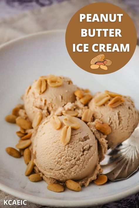 Homemade Peanut Butter Ice Cream, No Egg Ice Cream Recipe, Peanut Butter Ice Cream Recipe, Frozen Yogurt Recipes, Butter Ice Cream, Peanut Butter Ice Cream, Berry Compote, Whip It, Homemade Peanut Butter