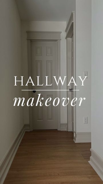 T Shaped Hallway, How To Style A Hallway, 2nd Floor Hallway Ideas, Long Hallway Wall Decor, Hallway Trim Ideas, Big Hallway Ideas, Small Narrow Hallway Ideas, Update Hallway, Upstairs Hallway Decorating