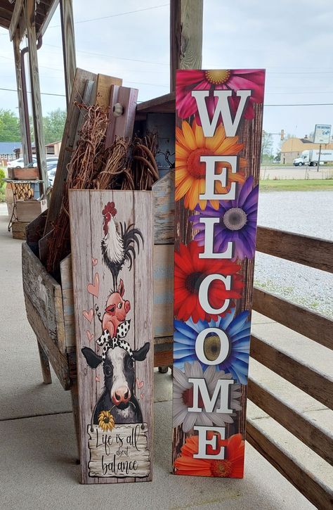 Porch Boards, Scrap Wood Art, Porch Leaners, Plank Art, Garden Fence Art, Wood Yard Art, Wood Art Diy, Fall Decor Diy Crafts, Scrap Wood Crafts