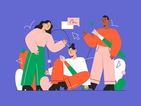 💼 "Junior designers are the key to building successful #design teams in 2020."  To design for unprecedented times, we need new methods. Today on the blog, we're sharing 7 reasons why now is the time to hire junior designers.   #illustration #designers #creativity #productdesign #dribbble Illustration Design Graphique, Color Plate, Vector Character, People Illustration, Flat Illustration, Illustration Character Design, Editorial Illustration, Working Together, Draw Drawing