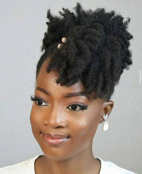 4c Natural Hairstyles Classy, Black Women 4c Hairstyles, 4c Hair Styles For Black Women, Short Natural Hair Updo, Convention Hairstyles, Type 4c Hairstyles Medium, Medium Afro Hairstyles 4c Hair, Simple Natural Hairstyles 4c Hair, 4c Updo Hairstyles