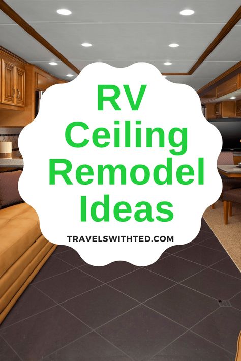 Rv Ceiling Ideas, Rv Lighting Fixtures, Ceiling Makeover, Paint Rv, Fifth Wheel Living, Ceiling Remodel, Motorhome Remodel, Motorhome Interior, Rv Interior Remodel