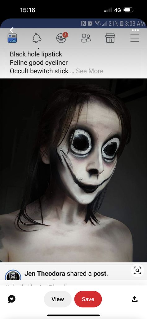 Creepy Face Makeup, Full Face Halloween Makeup Ideas, Scary Black And White Clown Makeup, Demon Doll Makeup, Scary Face Painting Ideas, Halloween Mask Scary, Disturbing Halloween Costumes, Cool Scary Makeup, Make Up Ideas Crazy