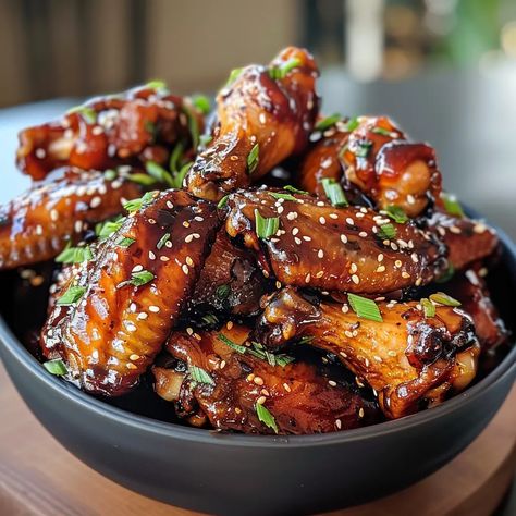 Teriyaki Chicken Wings Extravaganza Recipe - Recipes Time Chicken Wings Teriyaki, Game Day Wings, Asian Chicken Wings, Teriyaki Wings, Teriyaki Chicken Wings, Honey And Soy Sauce, Chicken Teriyaki, Baked Chicken Wings, Chicken Wing