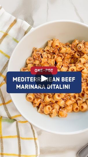 90K views · 226 reactions | One-Pot Mediterranean Beef Marinara Ditalini | For a back-to-school dish that's easy and fulfilling, try Mister Good Mood Food 's One-Pot Mediterranean Beef Marinara Ditalini. (Watch until the end for... | By BarillaFacebook Mediterranean Beef Ditalini, One Pot Beef Marinara Ditalini, Barilla Mediterranean Pasta, Mediterranean Beef Pasta, One Pot Mediterranean Ditalini With Beef, One Pot Mediterranean Beef Marinara, Mediterranean Beef Marinara Ditalini, One Pot Mediterranean Beef Marinara Ditalini, One Pot Mediterranean Pasta