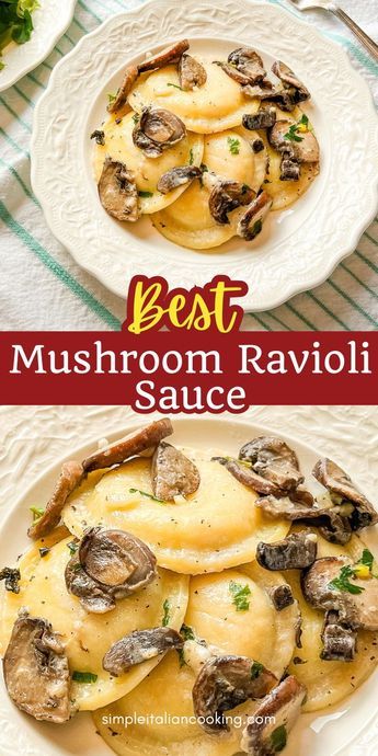 Sauteed Ravioli Recipe, Easy Ravioli Sauce, Mushroom Ravioli Sauce, Frozen Ravioli Recipes, Easy Ravioli, Italian Appetizers Easy, Ravioli Sauce, Italian Recipes Appetizers, Sauteed Potatoes