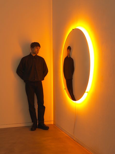 Environmental artist Olafur Eliasson talks about his work and climate change Circle Art Installation, Sun Installation, Incredible Kitchens, Rounded Mirror, Sun Artwork, Yellow Lighting, Studio Olafur Eliasson, Round Artwork, Sun Lamp