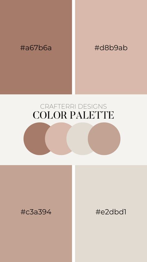 Girlboss Color Palette, Hex Codes Color Palette Neutral, Neutral Aesthetic Small Business, Aesthetic Color Palettes Canva, Blush Neutral Color Palette, Color Palette Branding Small Businesses, Neutral Color Swatches, Nude Branding Color Palettes, Neutral Logo Color Palette