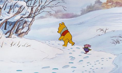 Winter Winnie The Pooh, Winnie The Pooh Winter, Winnie The Pooh Piglet, Winnie The Pooh Christmas, Hundred Acre Woods, Disney Wiki, Winnie The Pooh Friends, Winter Illustration, Winter Wallpaper