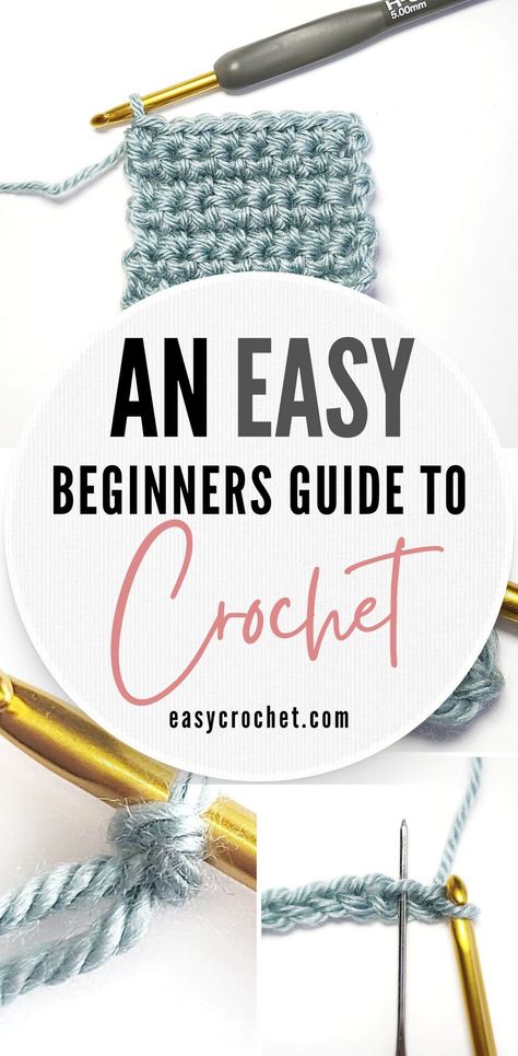 Beginning Crocheting, Begginer Crochet Stitches, Beginner Guide To Crochet, Simple Crochet Beginner, Crocheting Basics, Crocheting Patterns For Beginners, Crochet Hook Chart, Beginner Crochet Practice, Crochet Practice For Beginners