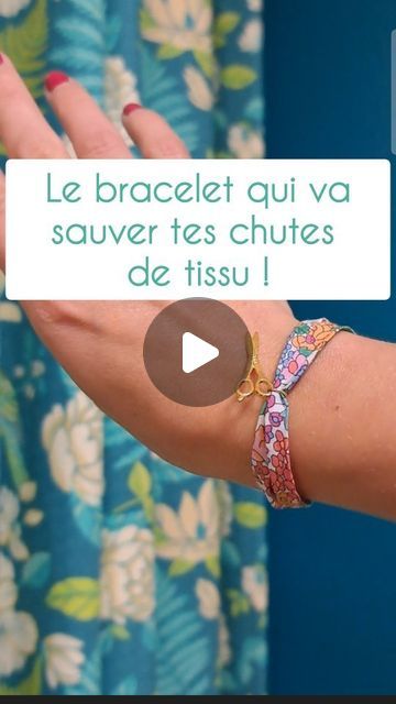 Fabrication Bracelet, Bracelet Tissu Diy, Bracelet Fil Aluminium, Bracelet Liberty, Bracelets Liberty, Couture Invisible, Simple Bracelets, July 3, Diy Couture