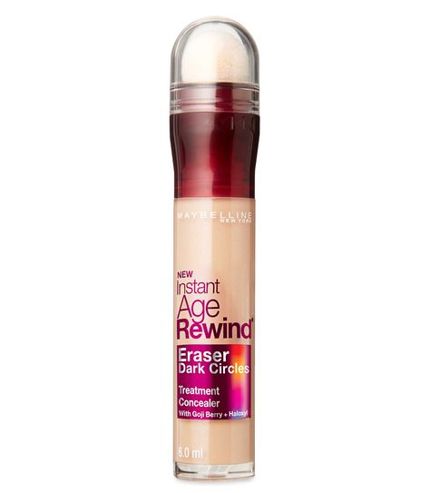 Most of the concealers in our test proved drying, so it's extra notable that our 2012 Anti-Aging Award winner, ♥️got the highest marks for moisturization. This top drugstore pick excelled at hiding under-eye circles, while going on smoothly and providing lasting coverage.  - GoodHousekeeping.com Best Waterproof Makeup, Bumps Under Eyes, Maybelline Age Rewind Concealer, Concealer Maybelline, Instant Age Rewind Concealer, Age Rewind Concealer, Maybelline Concealer, Maybelline Instant Age Rewind, Anti Aging Makeup