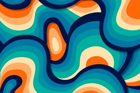 Psychedelic groovy background | Premium Vector #Freepik #vector #background #hand-drawn #wallpaper #flat Psychadelic Backgrounds Laptop, Painted Desktop Wallpaper, 70s Laptop Background, Artsy Wallpaper Laptop, Funky Macbook Wallpaper, Wallpaper Background Computer, 70s Aesthetic Wallpaper Laptop, Groovy Macbook Wallpaper, Funky Ipad Wallpaper